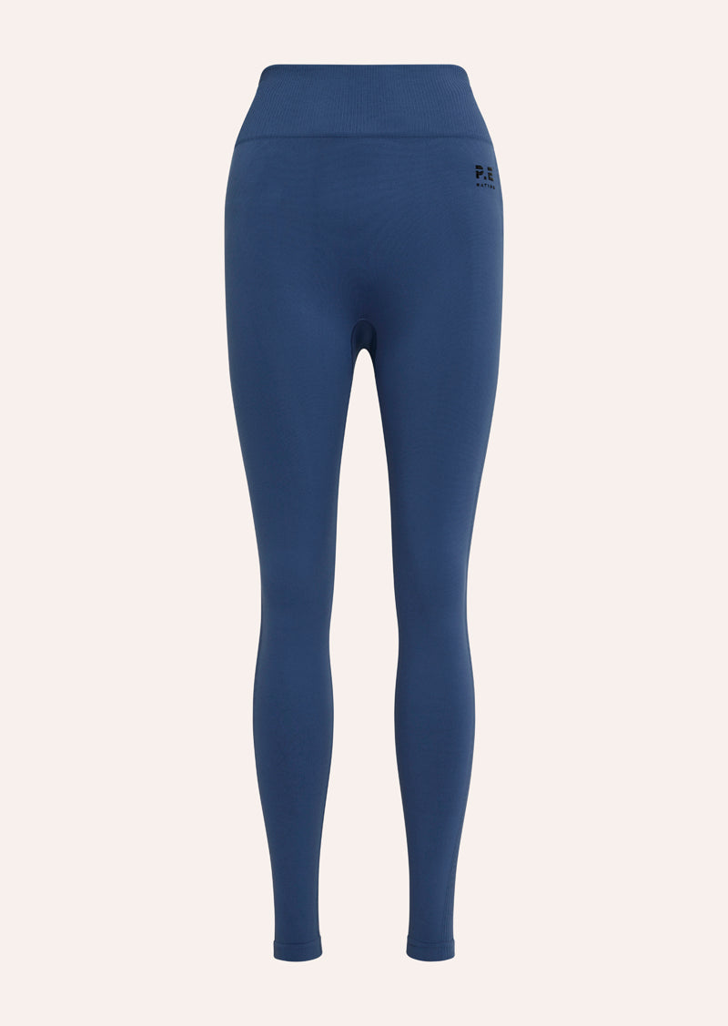 P.E NATION WOMENS RESTORE SEAMLESS LEGGING IN VINTAGE INDIGO ACTIVE LEGGING