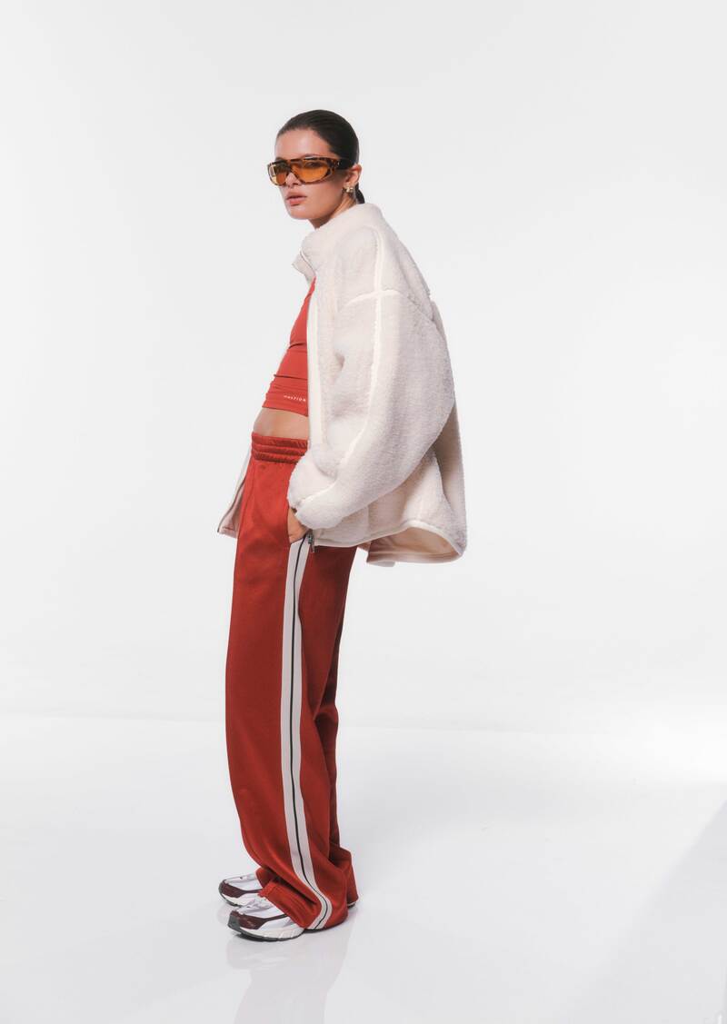 SURGE TEDDY JACKET IN WHISPER WHITE