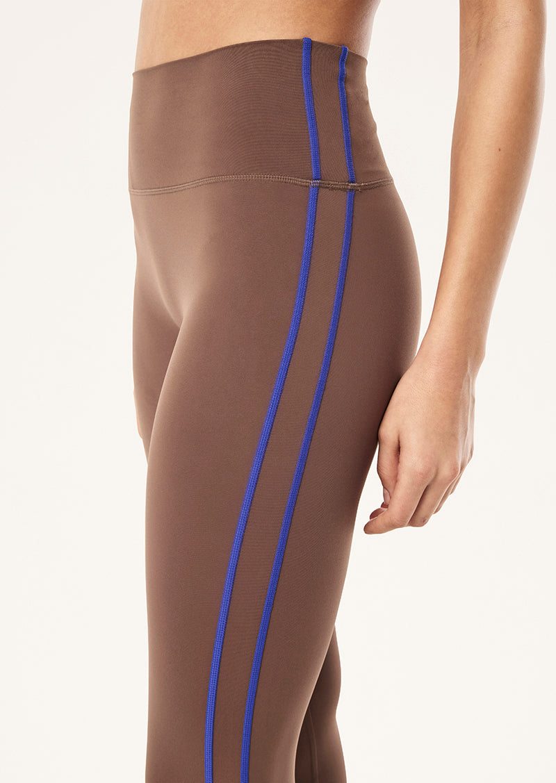 Scout Full Length Legging in Mocha by P.E Nation, Women's Full Length Brown Legging