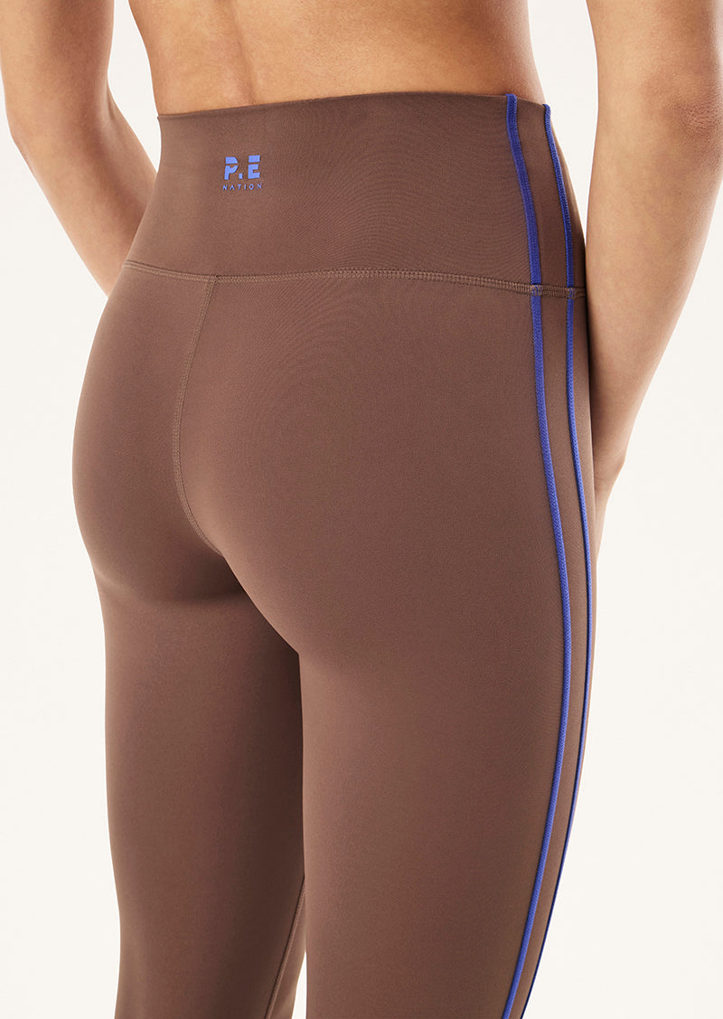 Scout Full Length Legging in Mocha by P.E Nation, Women's Full Length Brown Legging