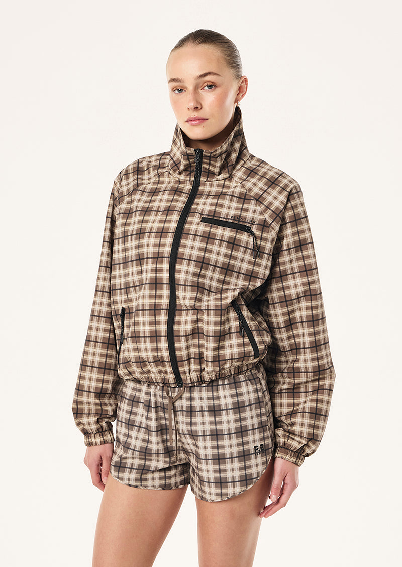 Trek Oversized Jacket in Chevk by P.E Nation, Women's Athleisure Spray Jackets