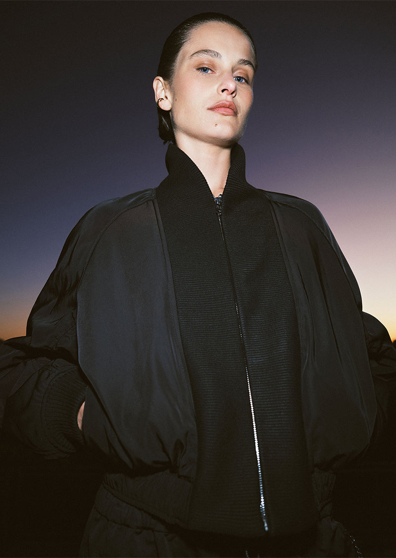 THE ROOKIE JACKET IN BLACK