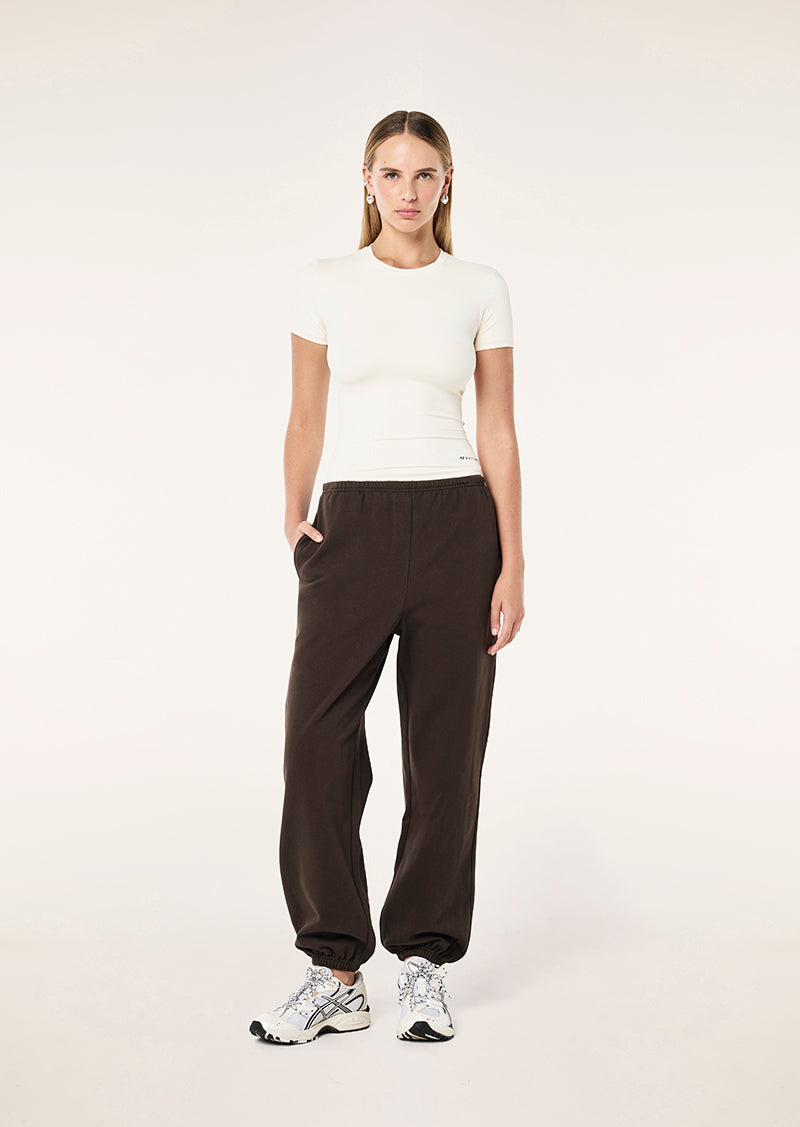 ADVENTURE CUFFED TRACKPANT IN COFFEE BY P.E NATION