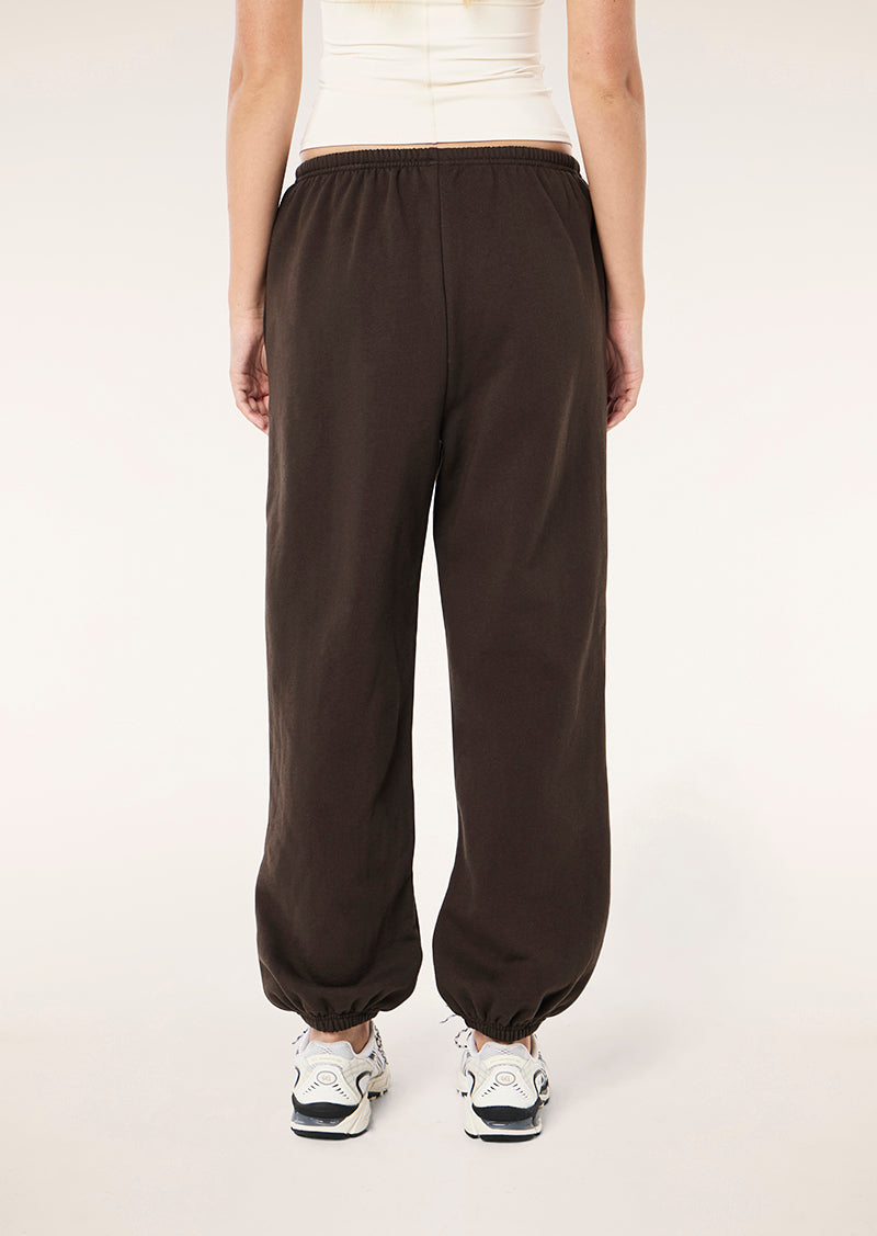 ADVENTURE CUFFED TRACKPANT IN COFFEE BY P.E NATION, WOMEN'S ATHLEISURE TRACKPANTS