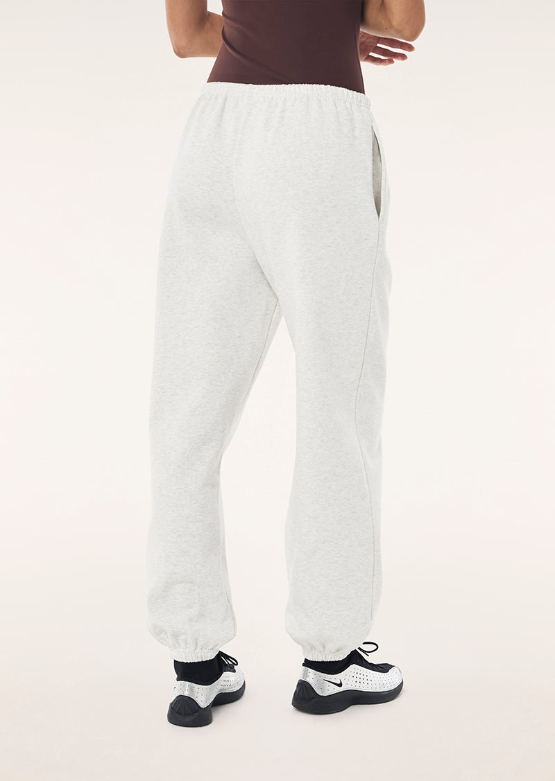Adventure Cuffed Trackpant in Snow Marle by P.E Nation, Women's Athleisure Cuffed Trackpant