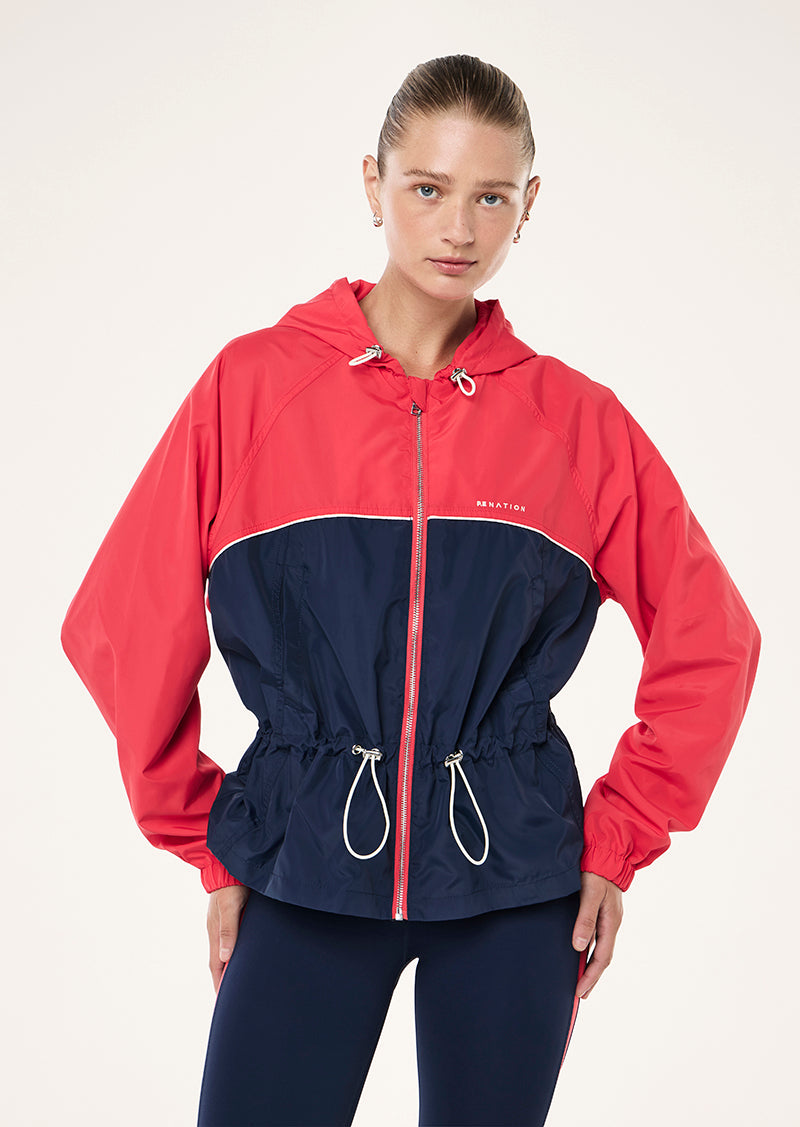 ALIGNMENT JACKET IN DARK NAVY BY P.E NATION