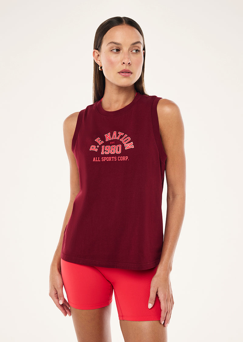 BACKSPIN TANK IN CABERNET BY P.E NATION