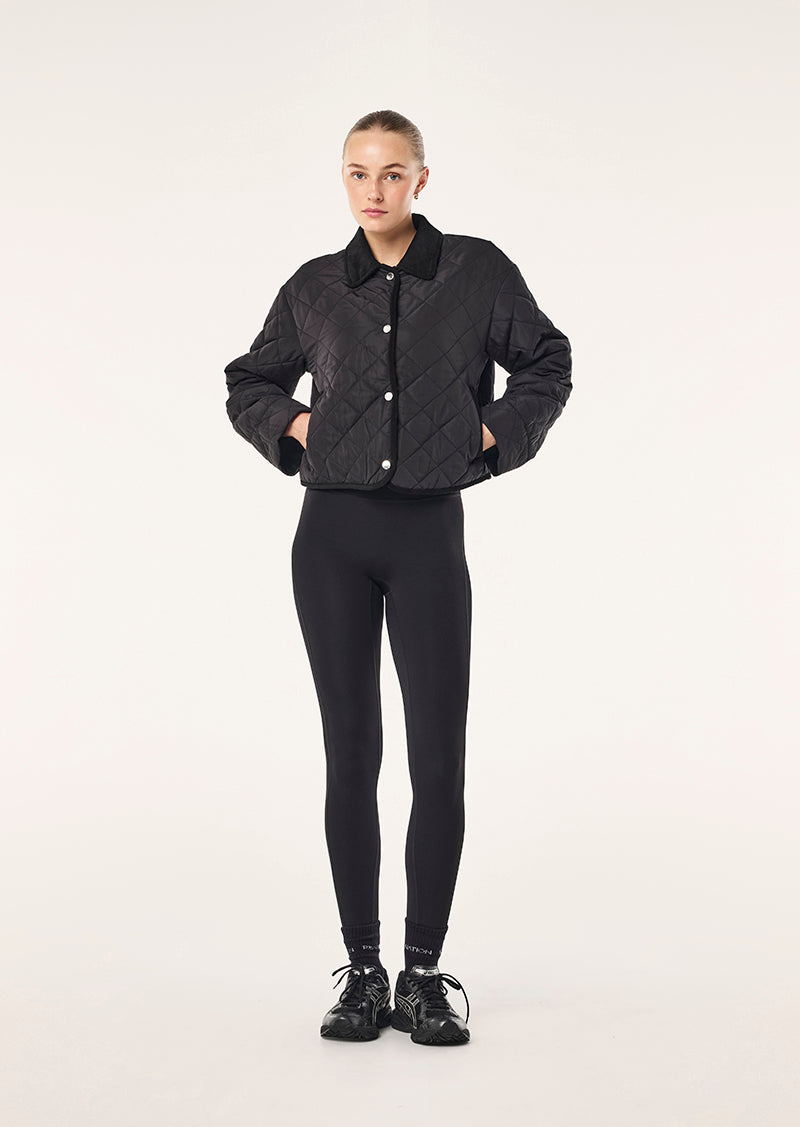 BREAKER JACKET IN BLACK BY P.E NATION, WOMEN'S ATHLEISURE QUILT JACKETS