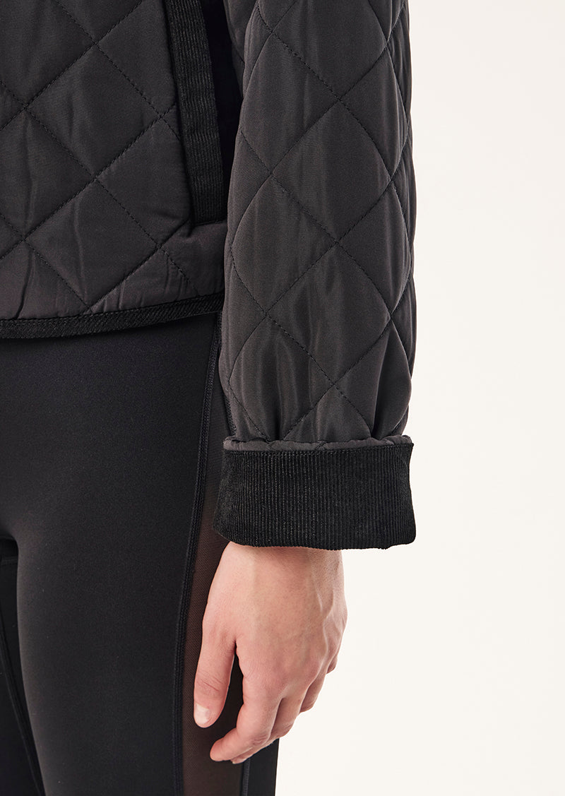 BREAKER JACKET IN BLACK BY P.E NATION, WOMEN'S ATHLEISURE QUILT JACKETS