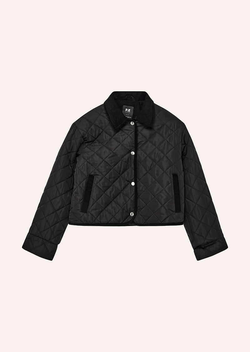 BREAKER JACKET IN BLACK BY P.E NATION, WOMEN'S ATHLEISURE QUILT JACKETS