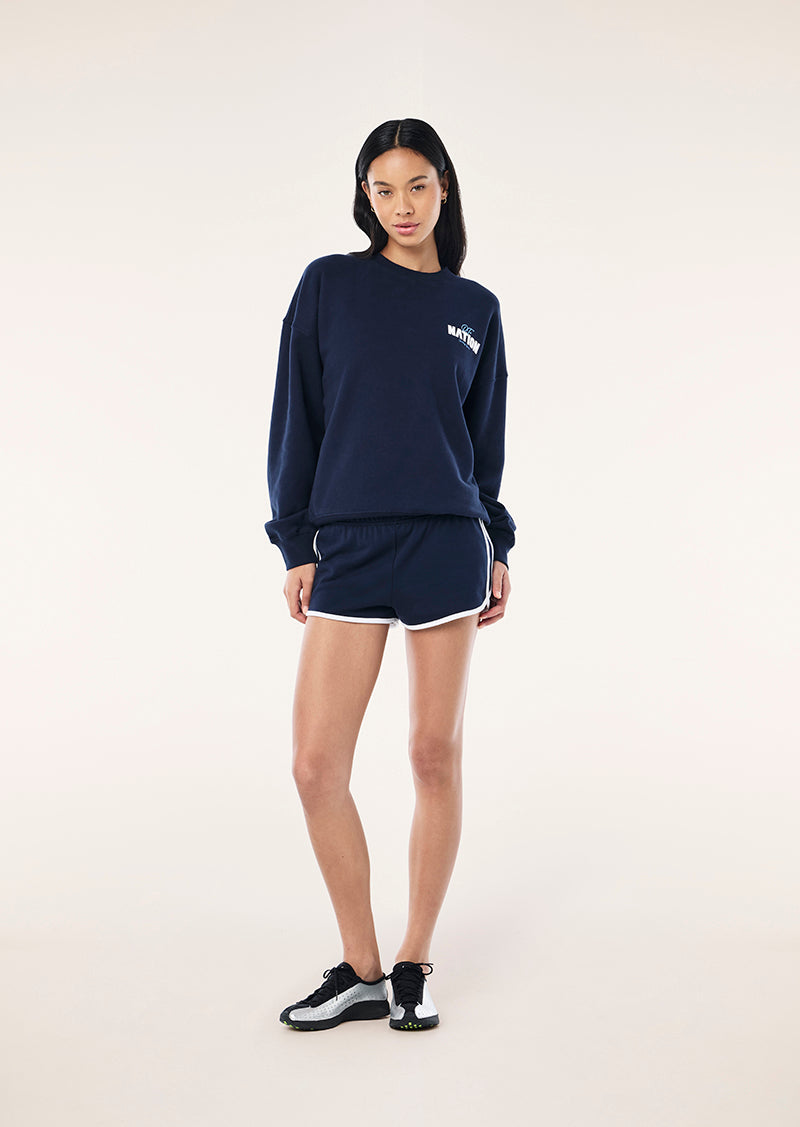 CHAMPION OVERSIZED SWEAT IN DARK NAVY