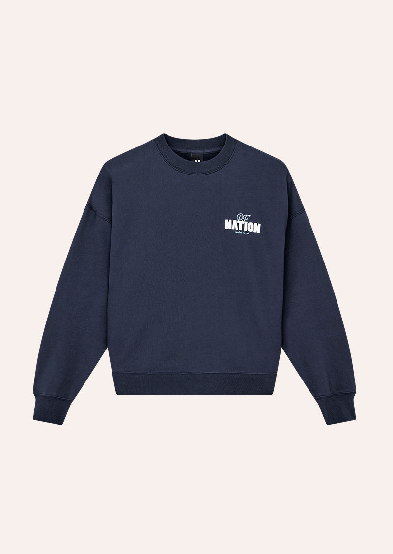 CHAMPION OVERSIZED SWEAT IN DARK NAVY