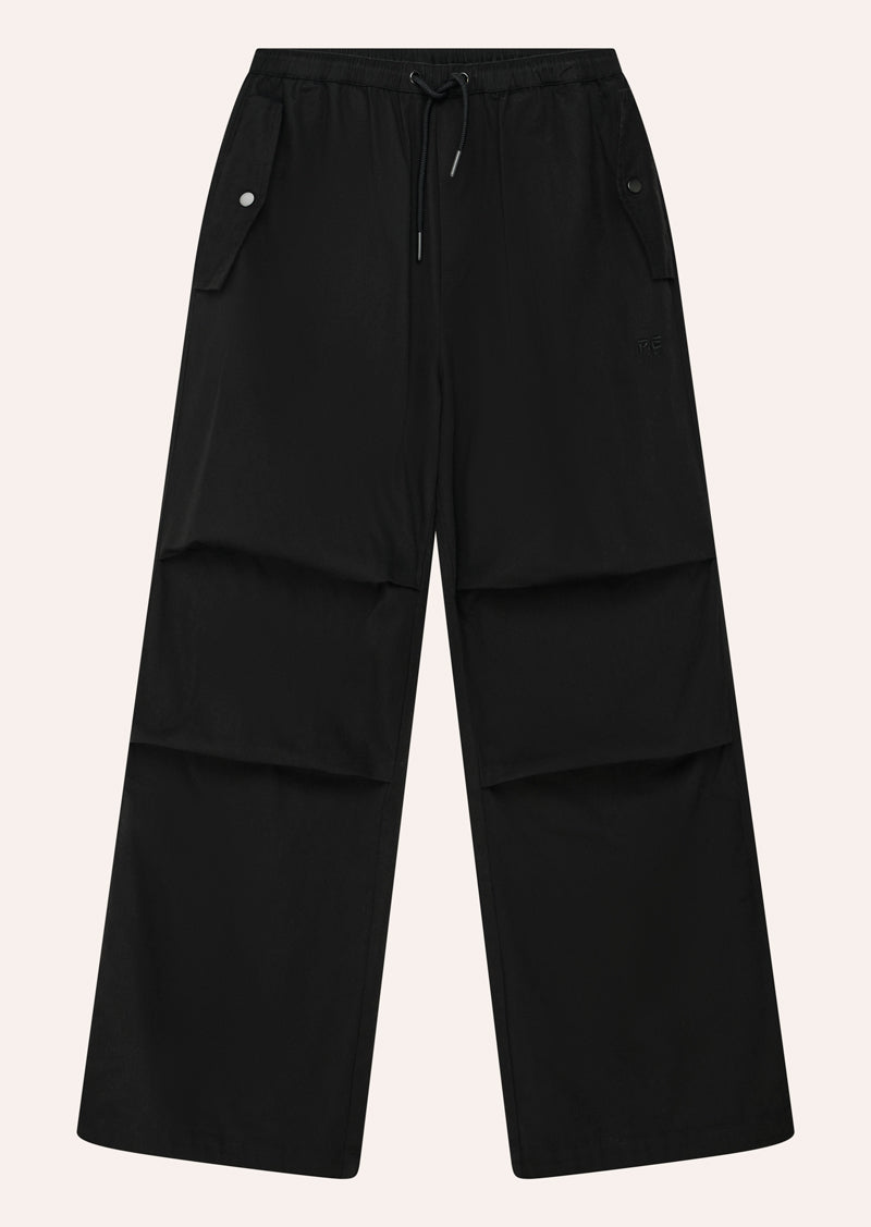 DISCOVERY COTTON PANT IN BLACK BY P.E NATION, WOMENS ATHLEISURE STREET FASHION CARGO PANT BLACK