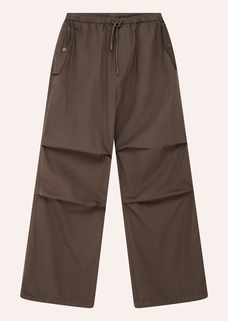 DISCOVERY COTTON PANT IN WALNUT BY P.E NATION, WOMENS ATHLEISURE CARGO STREETWEAR PANT BROWN