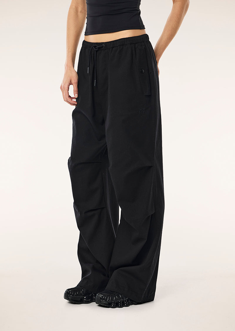DISCOVERY COTTON PANT IN BLACK BY P.E NATION, WOMENS ATHLEISURE STREET FASHION CARGO PANT BLACK