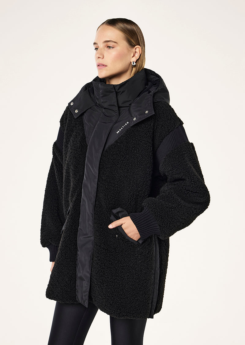 DISTRICT JACKET IN BLACK BY P.E NATION, WOMEN'S ATHLEISURE TRACK JACKETS