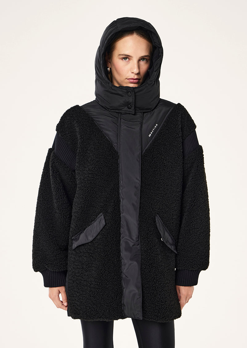 DISTRICT JACKET IN BLACK BY P.E NATION, WOMEN'S ATHLEISURE TRACK JACKETS