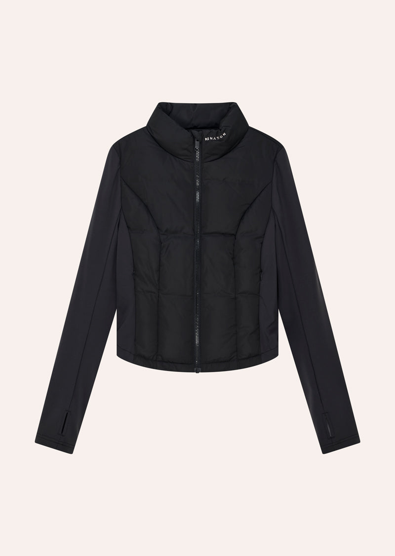 DRIFT JACKET IN BLACK BY P.E NATION, WOMENS ATHLEISURE JACKET BLACK