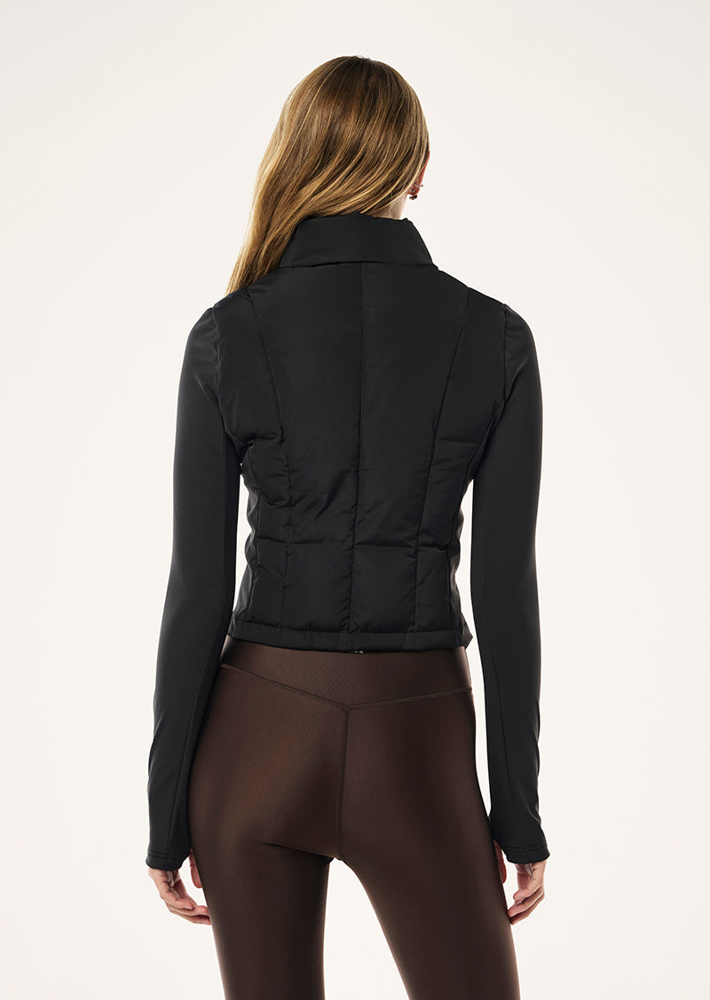 DRIFT JACKET IN BLACK BY P.E NATION, WOMENS ATHLEISURE JACKET BLACK