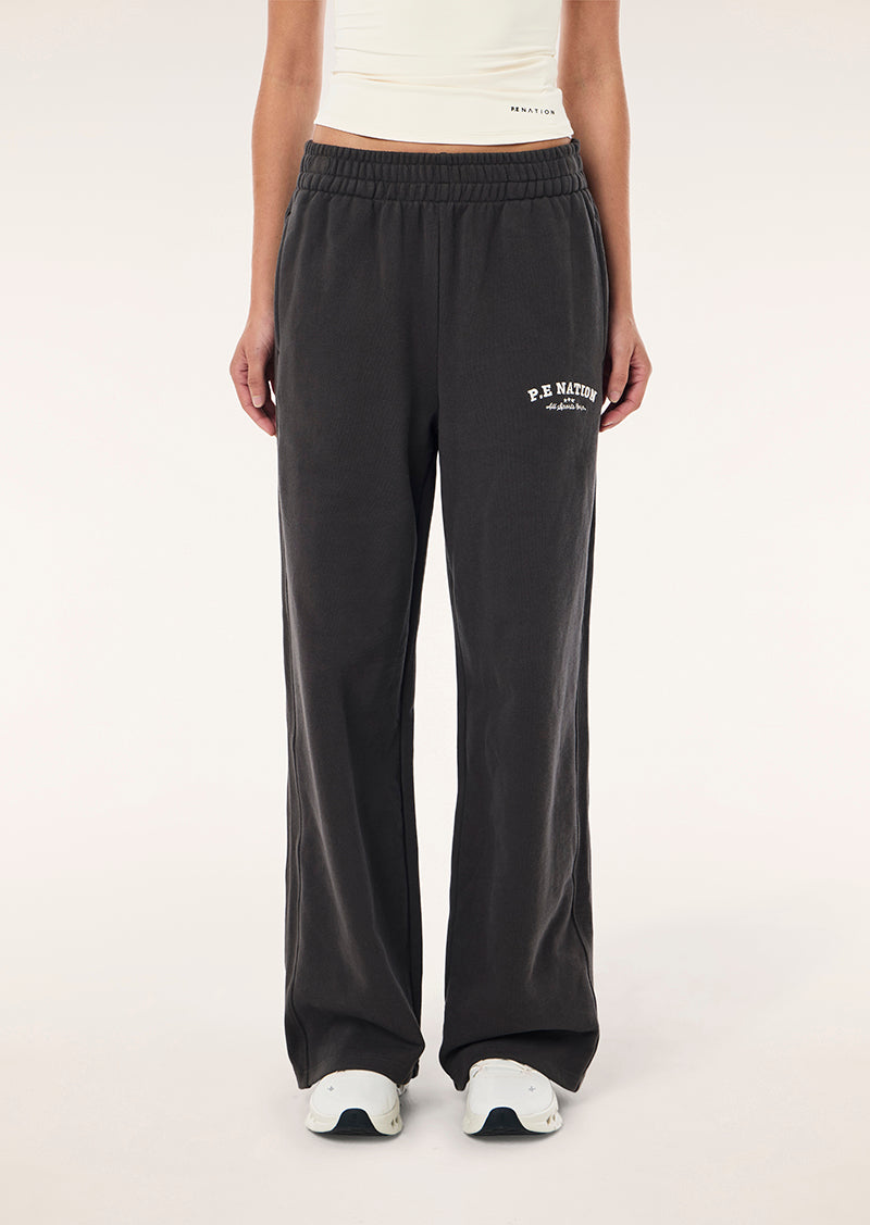DYNAMIC TRACKPANT IN SMOKESTONE BY P.E NATION, WOMEN'S ATHLEISURE TRACK PANTS
