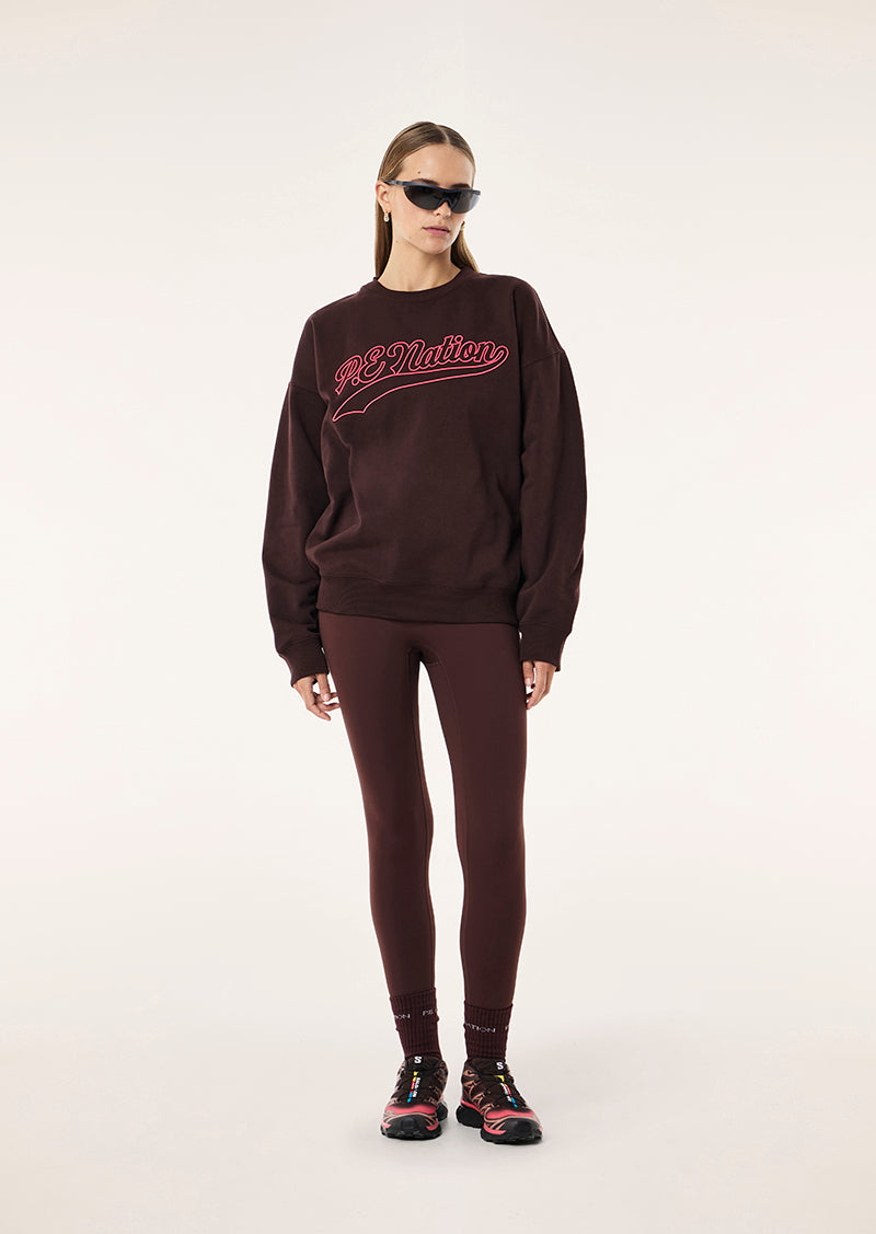 Formation 2 Sweat in Mahogany by P.E Nation, Women's Athleisure Sweats