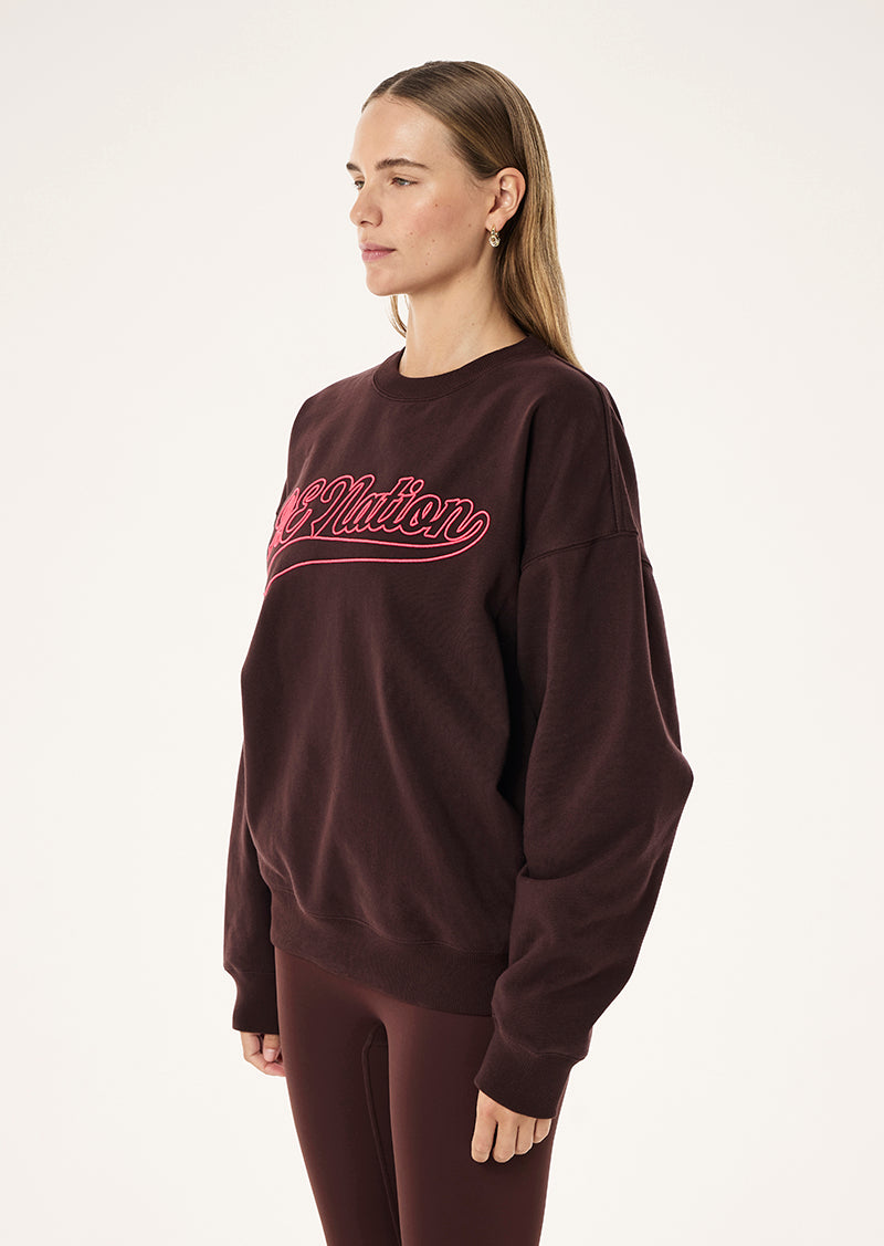 Formation 2 Sweat in Mahogany by P.E Nation, Women's Athleisure Sweats
