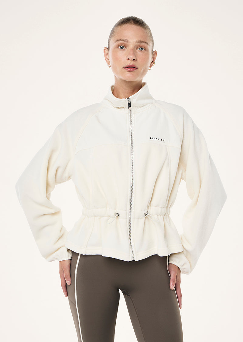 FORM JACKET IN WHISPER WHITE BY P.E NATION