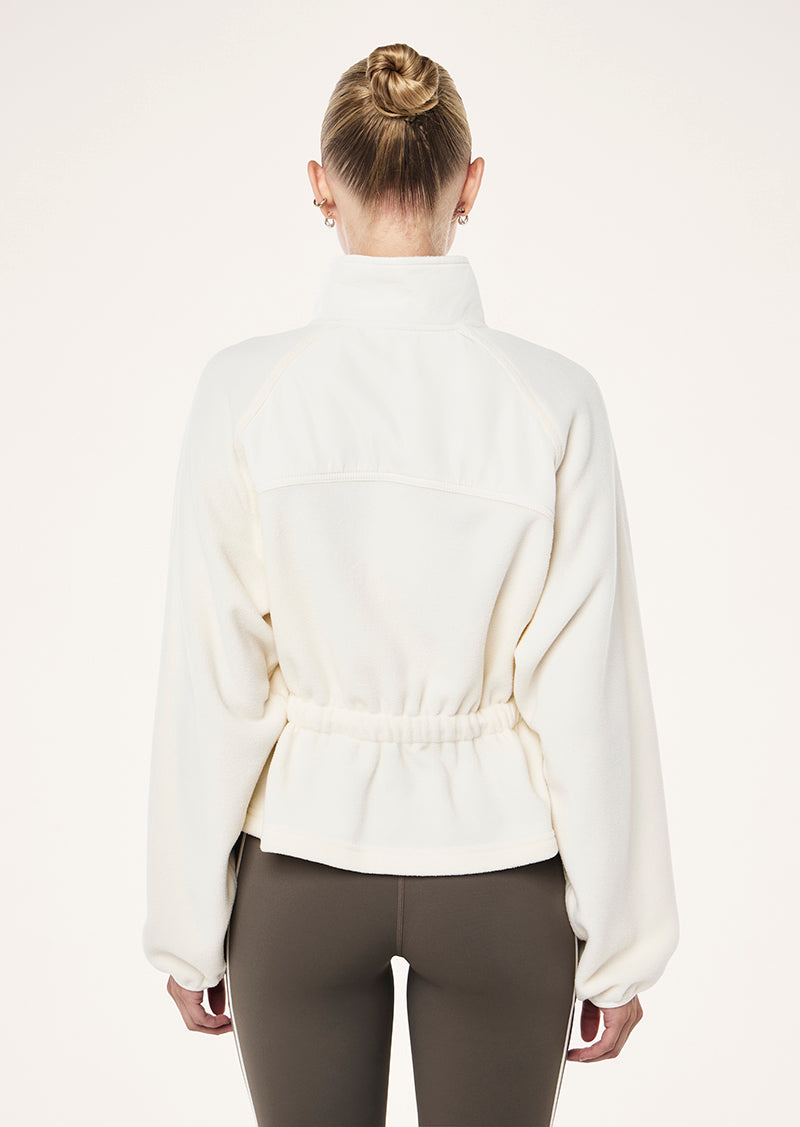 FORM JACKET IN WHISPER WHITE BY P.E NATION, WOMEN'S ATHLEISURE JACKETS