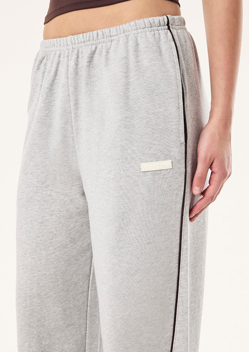 FULL SWING TRACKPANT IN MID GREY MARLET BY P.E NATION, WOMEN'S ATHLEISURE TRACKPANT