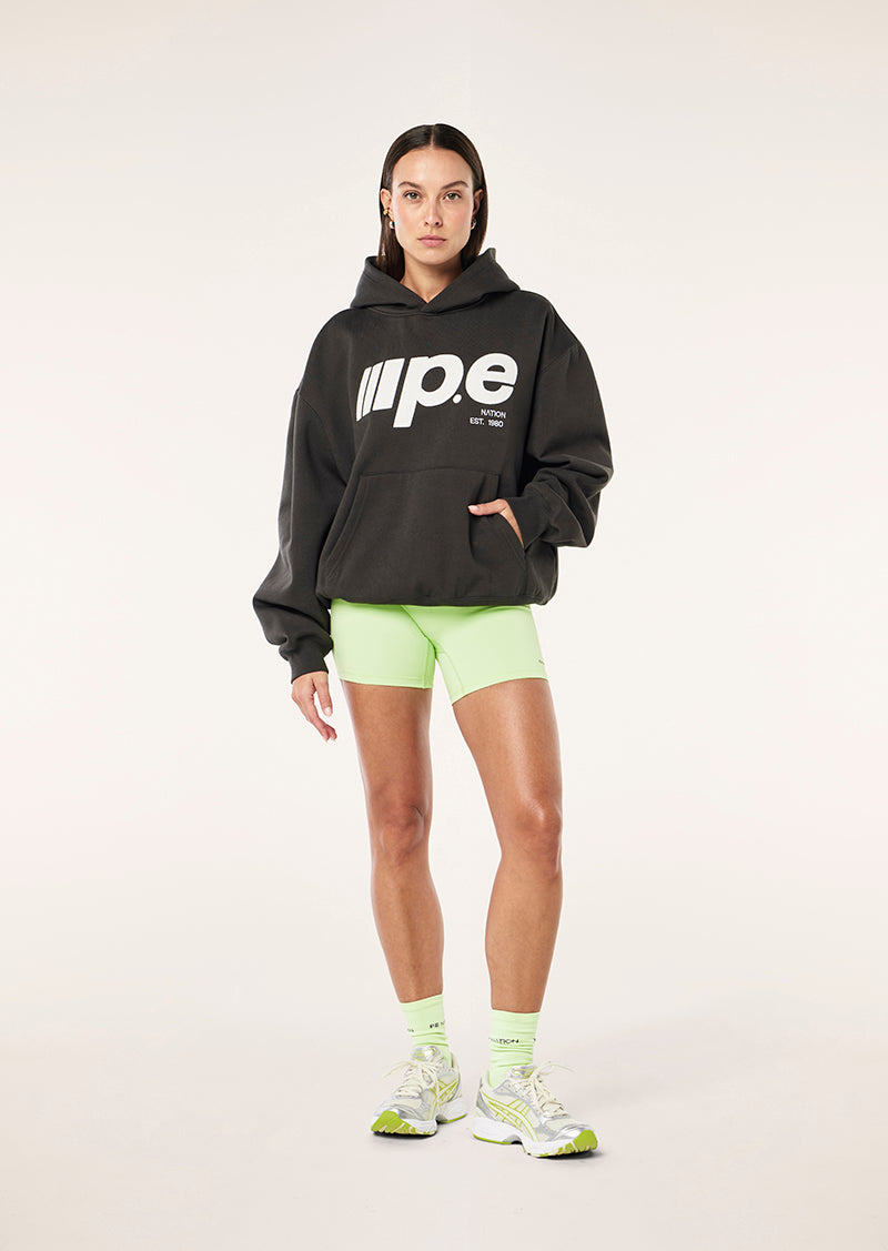 GLIDE 2.0 HOODIE IN CAVIAR BY P.E NATION, WOMEN'S ATHLEISURE HOODIES