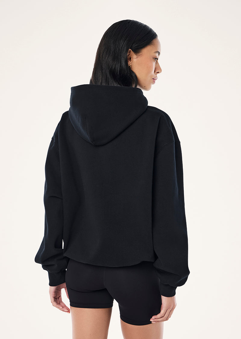 GLIDE 2.0 OVERSIZED HOODIE IN BLACK & WHISPER WHITE