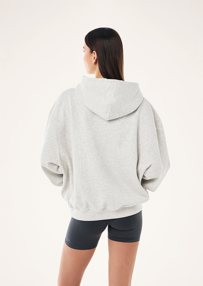 GLIDE 2.0 OVERSIZED HOODIE IN GREY MARLE & ASPHALT