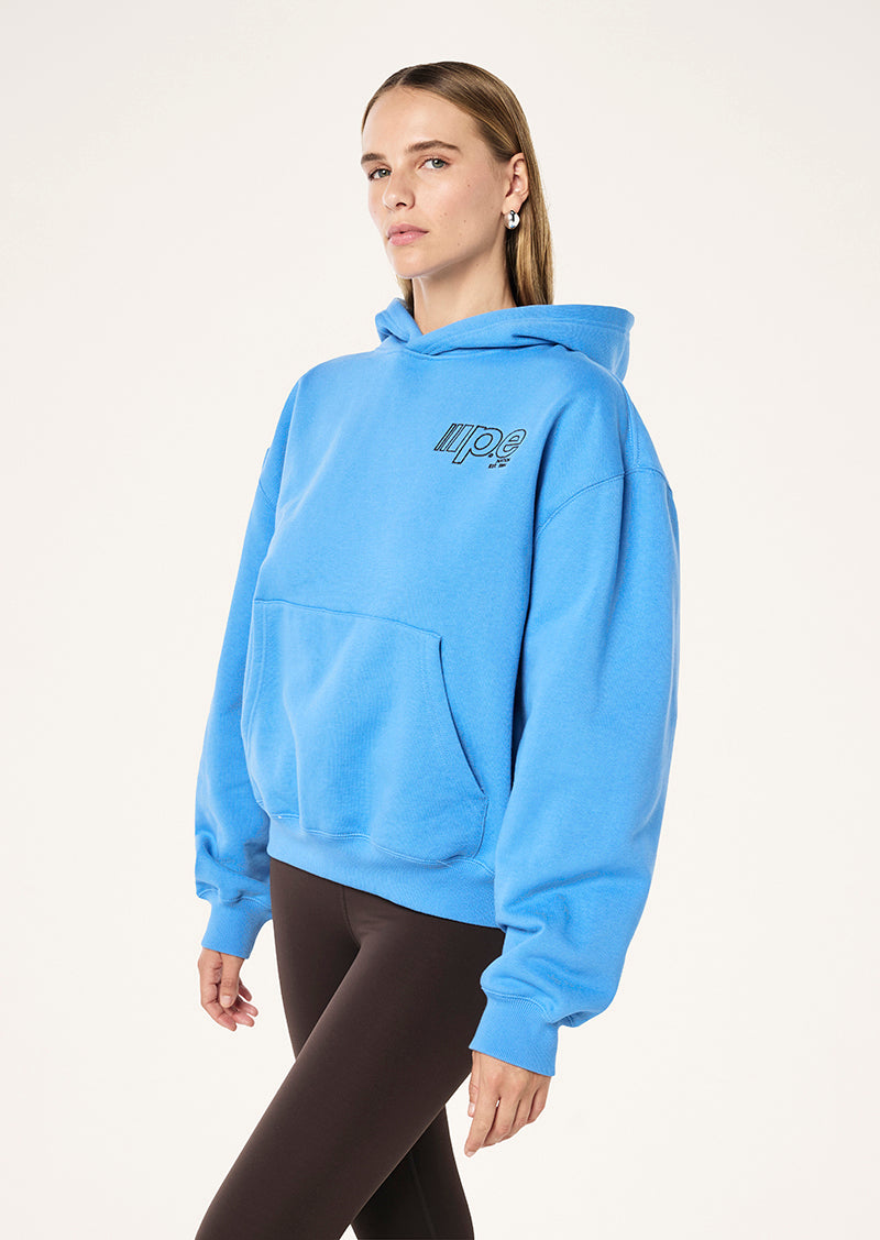 GLIDE HOODIE IN MARINA BLUE BY P.E NATION, WOMEN'S ATHLEISURE HOODIES