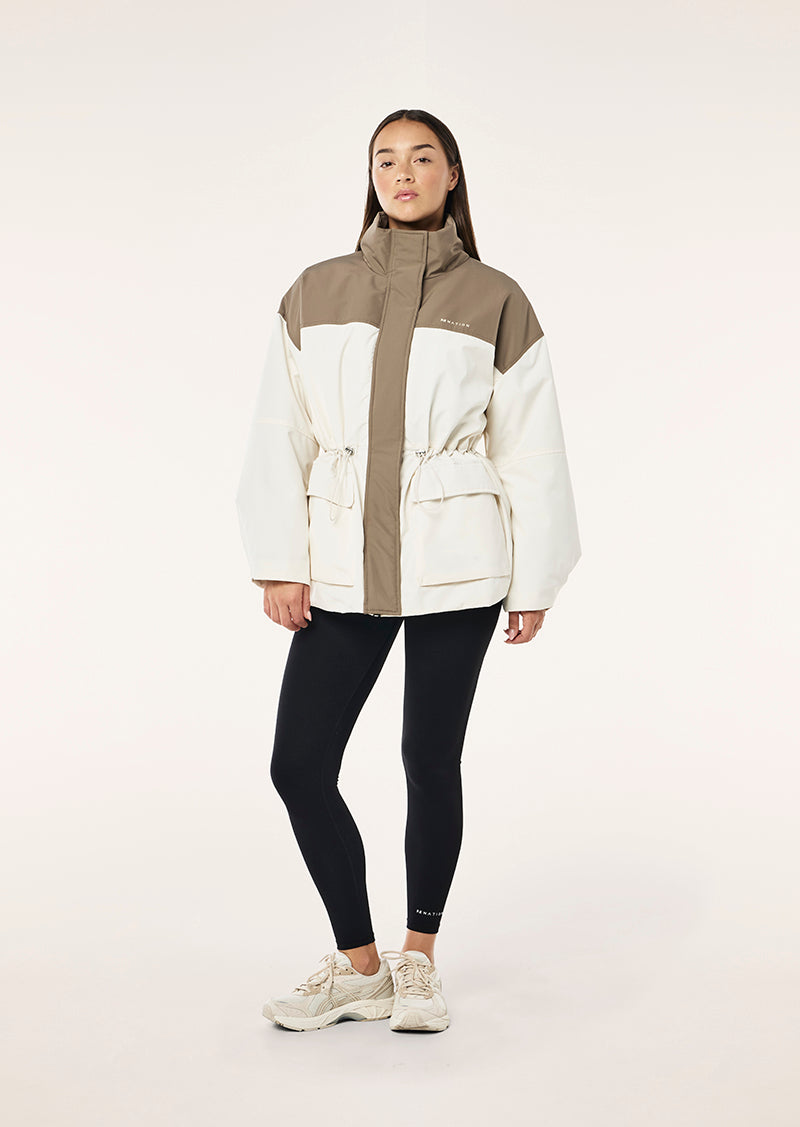 GUILD JACKET IN WHISPER WHITE BY P.E NATION WOMENS ACTIVE JACKET