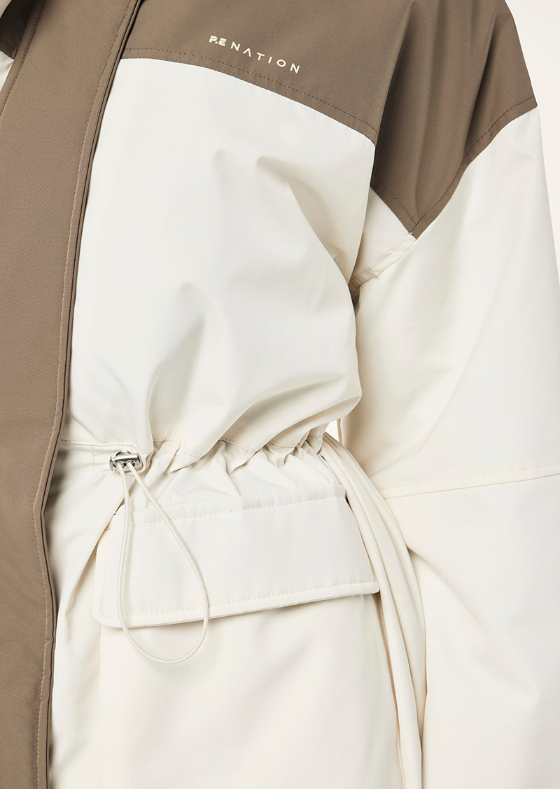 GUILD JACKET IN WHISPER WHITE BY P.E NATION WOMENS ACTIVE JACKET