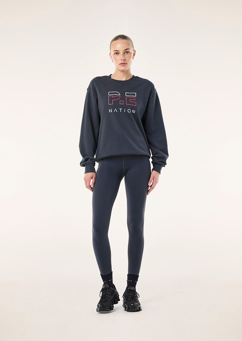 HEADS UP SWEAT IN MARINE BLUE & STRAWBERRY