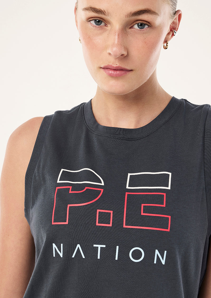 HEADS UP TANK - MARINE BLUE & STRAWBERRY