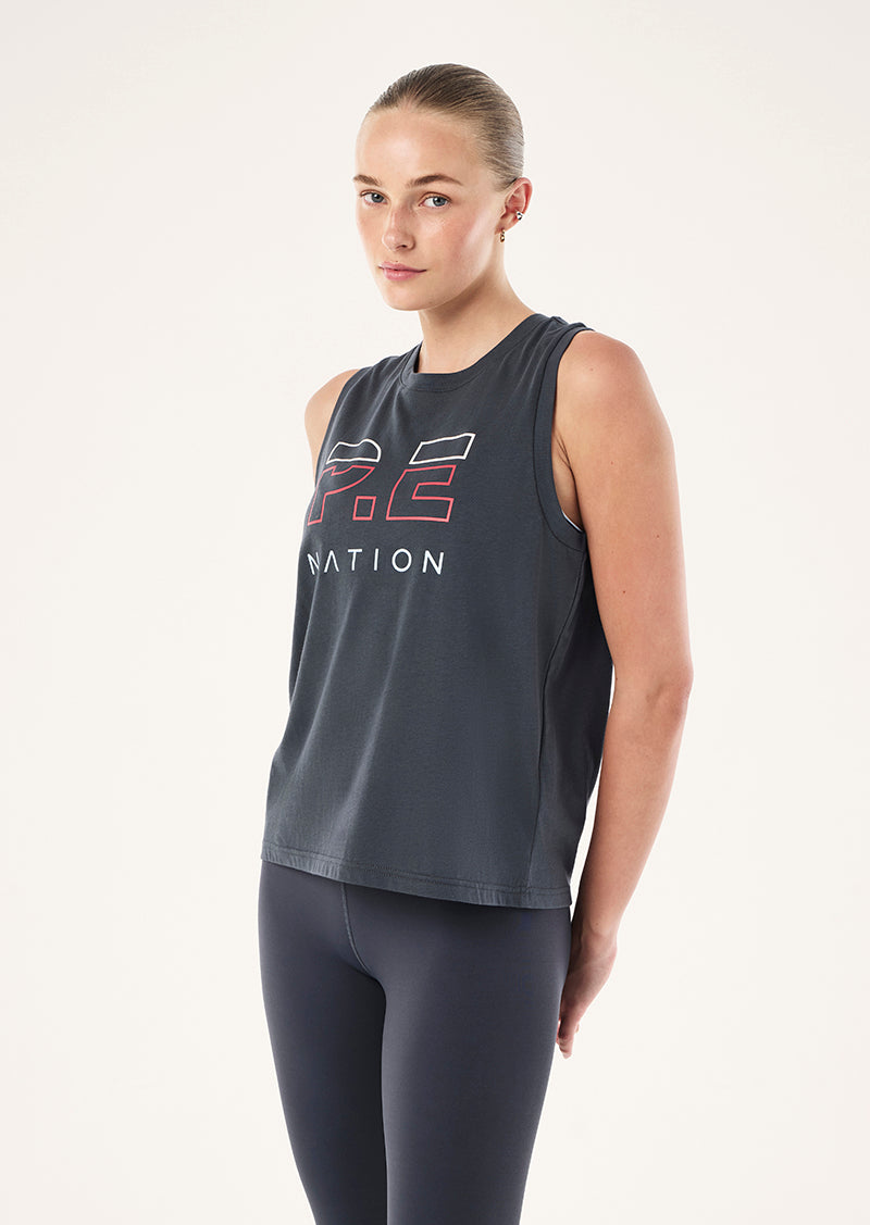 HEADS UP TANK - MARINE BLUE & STRAWBERRY
