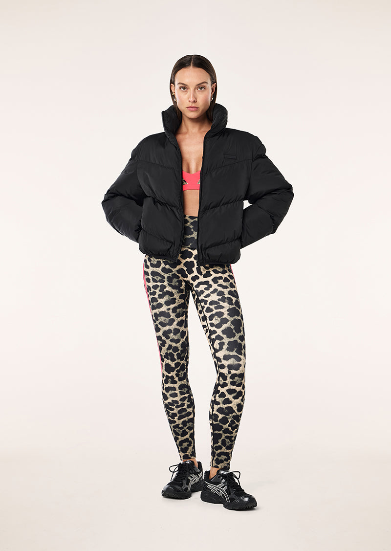HIGHGATE FULL LENGTH LEGGING IN LEOPARD & DIVA PINK