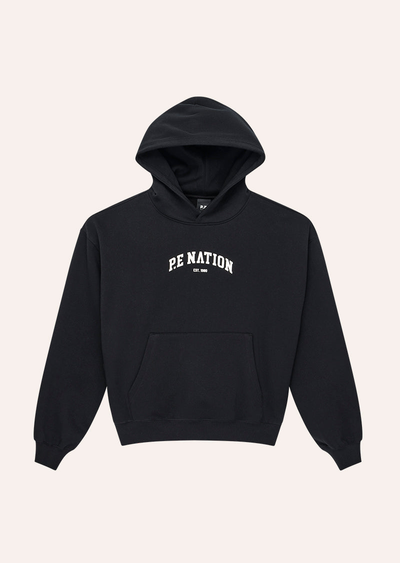 LEGACY 2.0 OVERSIZED HOODIE IN BLACK & WHISPER WHITE