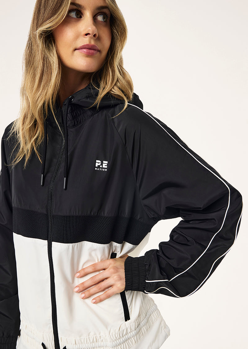 MAN DOWN JACKET IN BLACK & WHISPER WHITE
