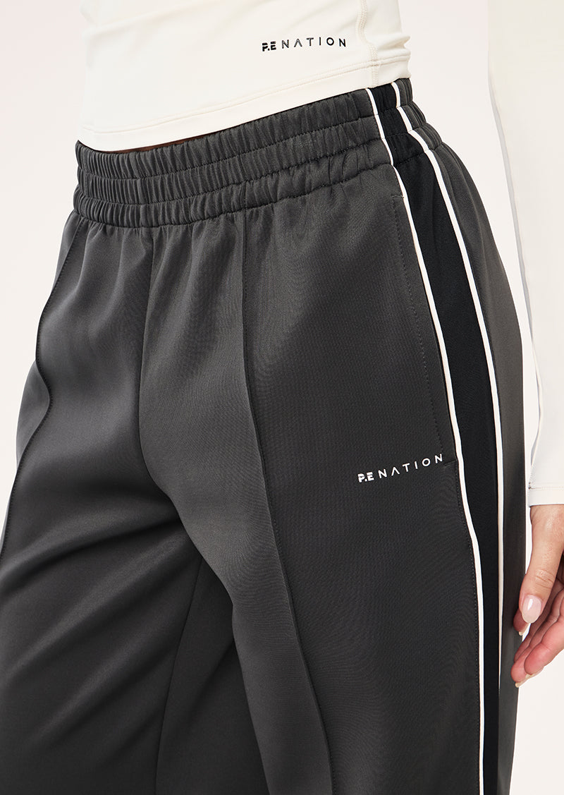 MAN DOWN TRACKPANT IN CAVIAR BY P.E NATION, WOMEN'S ATHLEISURE TRACKPANTS