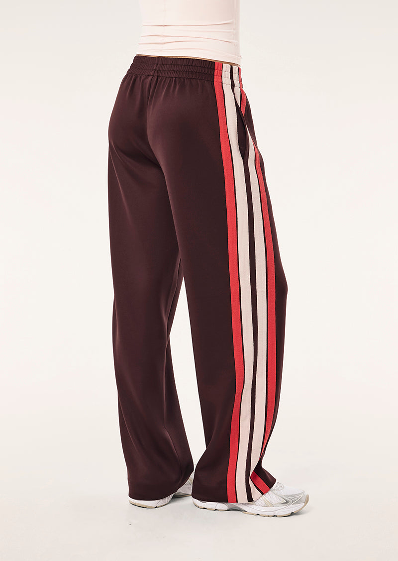 MAN DOWN TRACKPANT IN DARK PLUM BY P.E NATION, WOMEN'S ATHLEISURE TRACKPANTS
