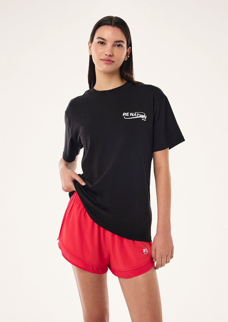 ORBIT RELAXED TEE IN BLACK