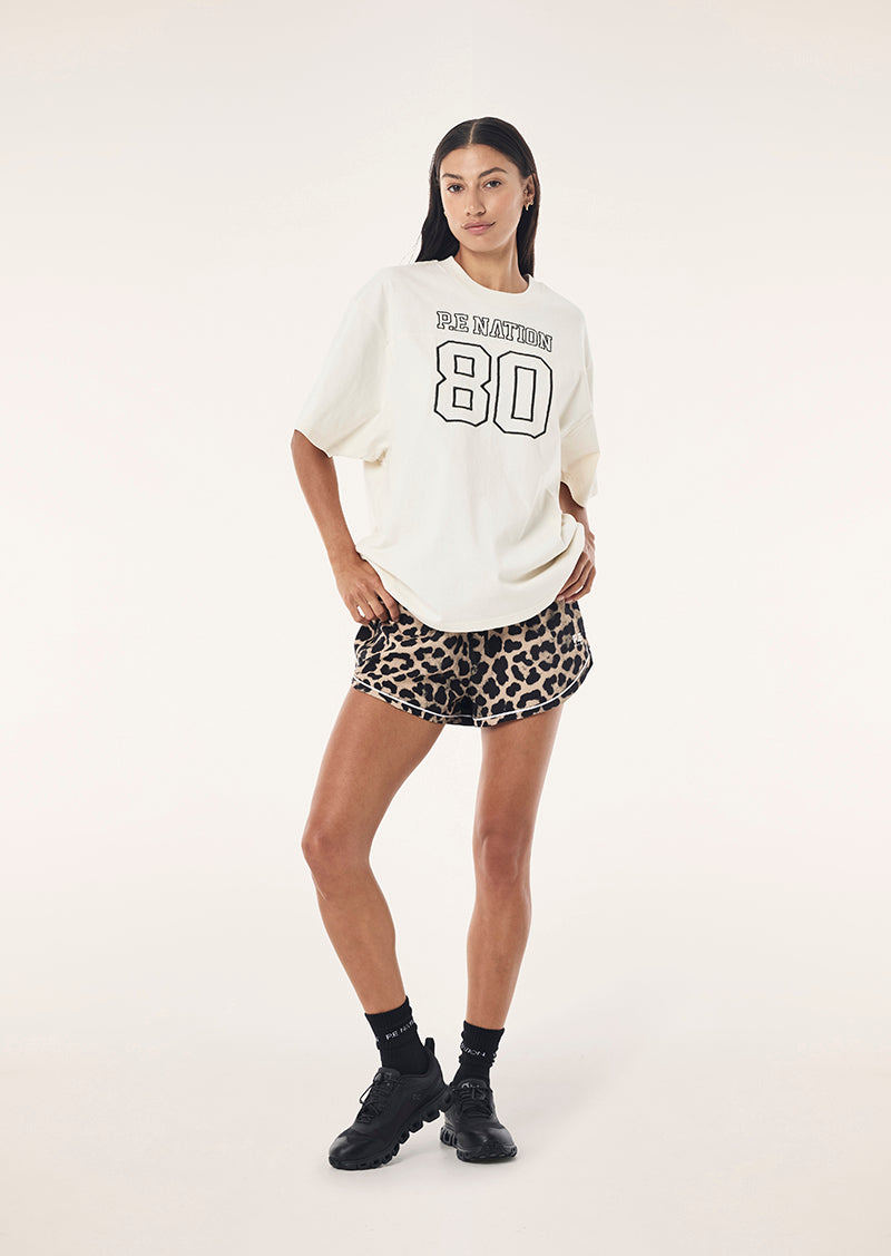 Prime Oversized Tee in Whisper White by P.E Nation, Women's Athleisure oversized Tee