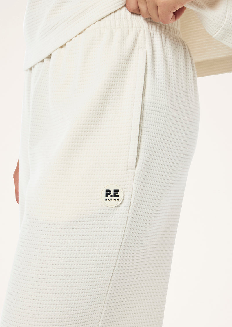PRINTEMPS WAFFLE TRACKPANT IN WHISPER WHITE
