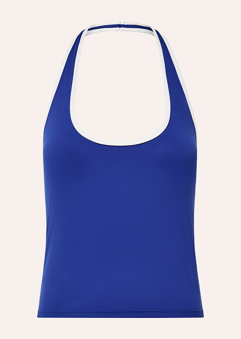 RADAR HALTER TANK IN DEEP BLUE