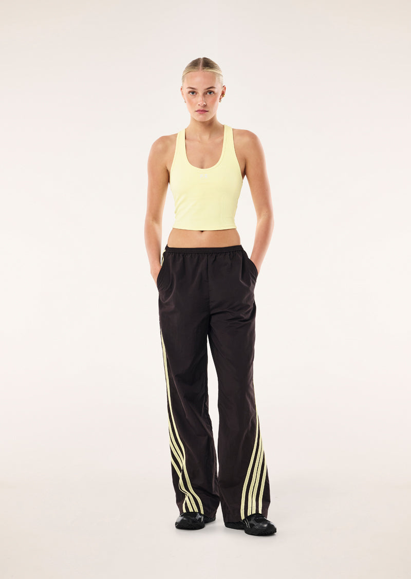 RADIUS PANT IN BLACK BEAN AND SOFT YELLOW BY P.E NATION