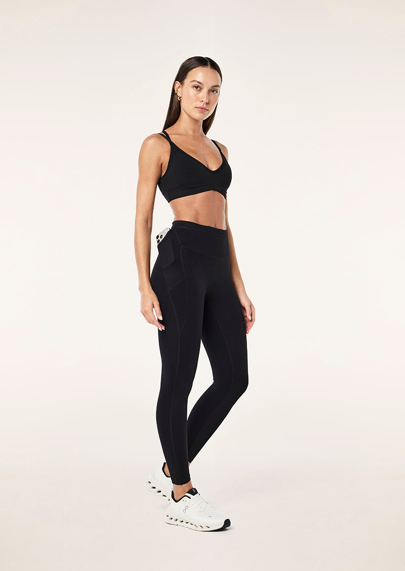 RAPID FULL LENGTH LEGGING IN BLACK BY P.E NATION