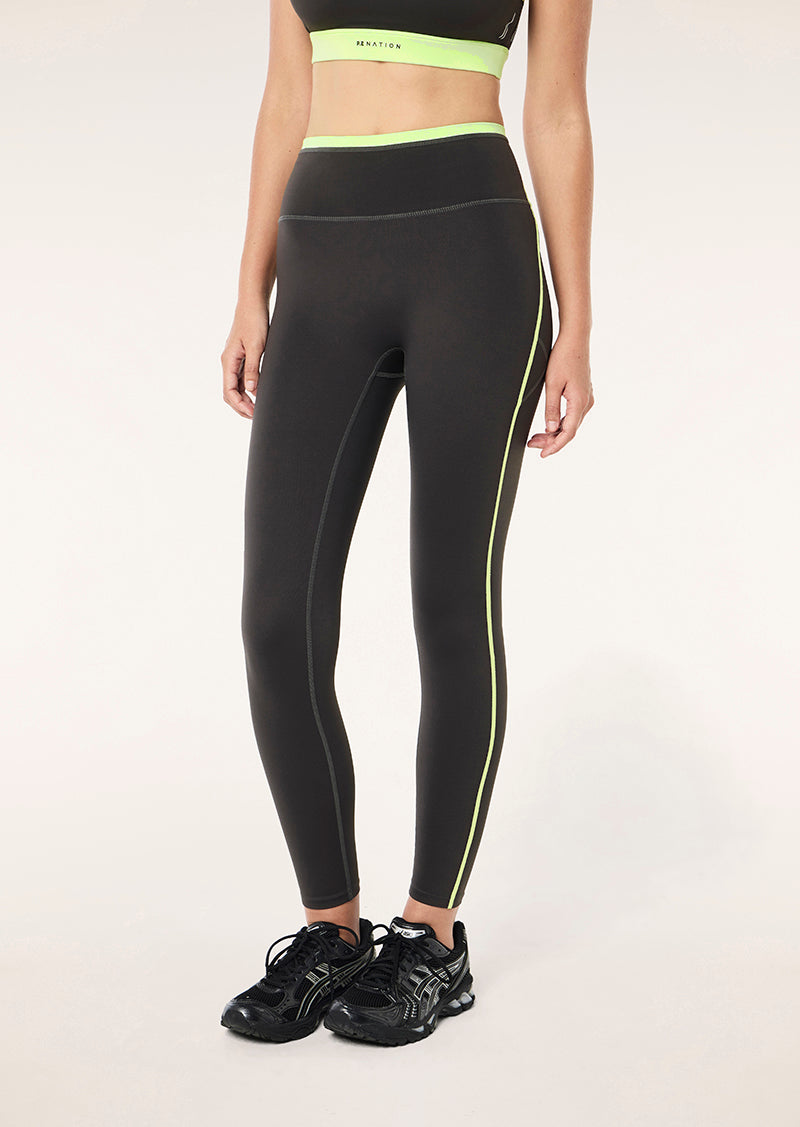 RAPID FULL LENGTH LEGGING IN BLACK BY P.E NATION, WOMEN'S ATHLEISURE LEGGINGS